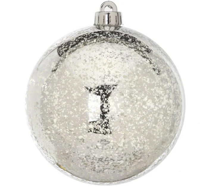 4" Vacuum Plate Mercury Ball Ornament Set of 4 - Image 2