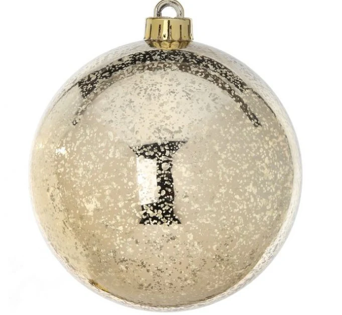 4" Vacuum Plate Mercury Ball Ornament Set of 4 - Image 4