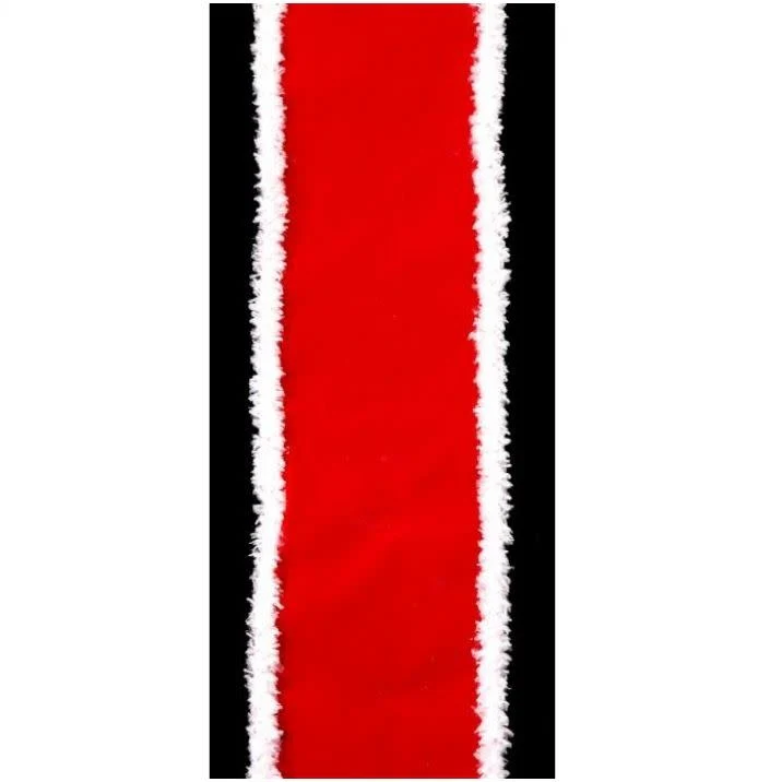 4" X 10yd Velvet Fuzzy Edge Ribbon