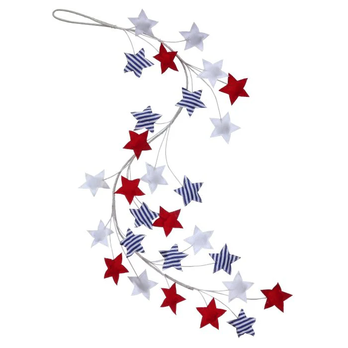 48” Americana Star Garland