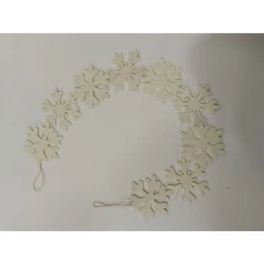 48” Felt Snowflake Garland