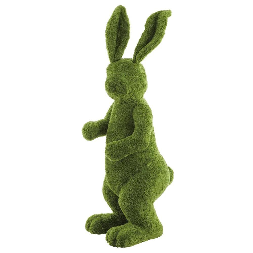 49 Inch Furry Moss Bunny Green