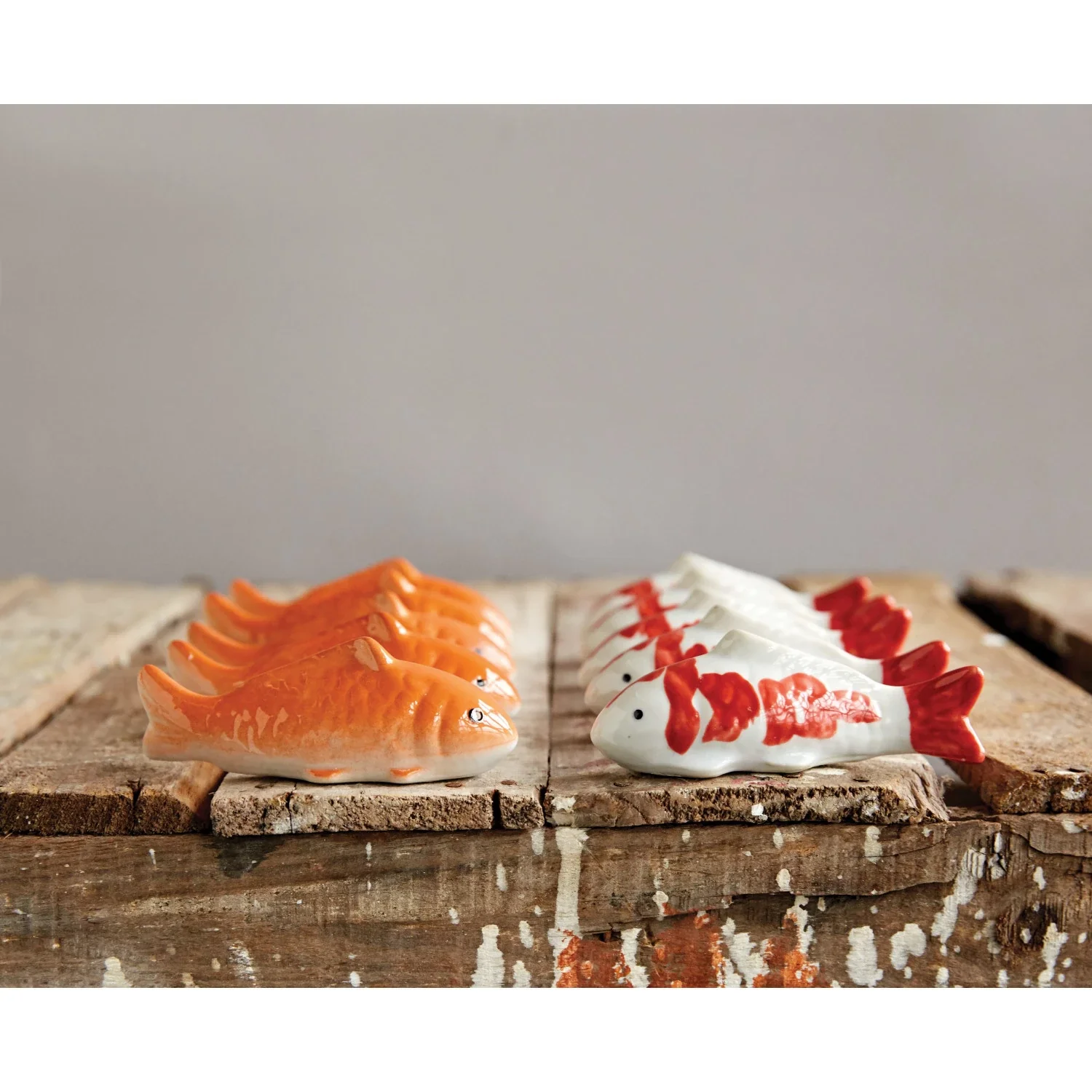 4"L Stoneware Floating Fish - Sold Individually - Image 2