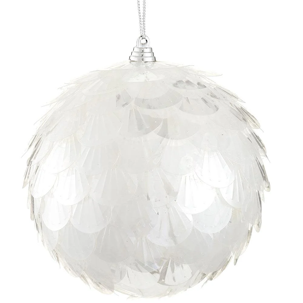 5” Bangle Ball Ornament Iridescent