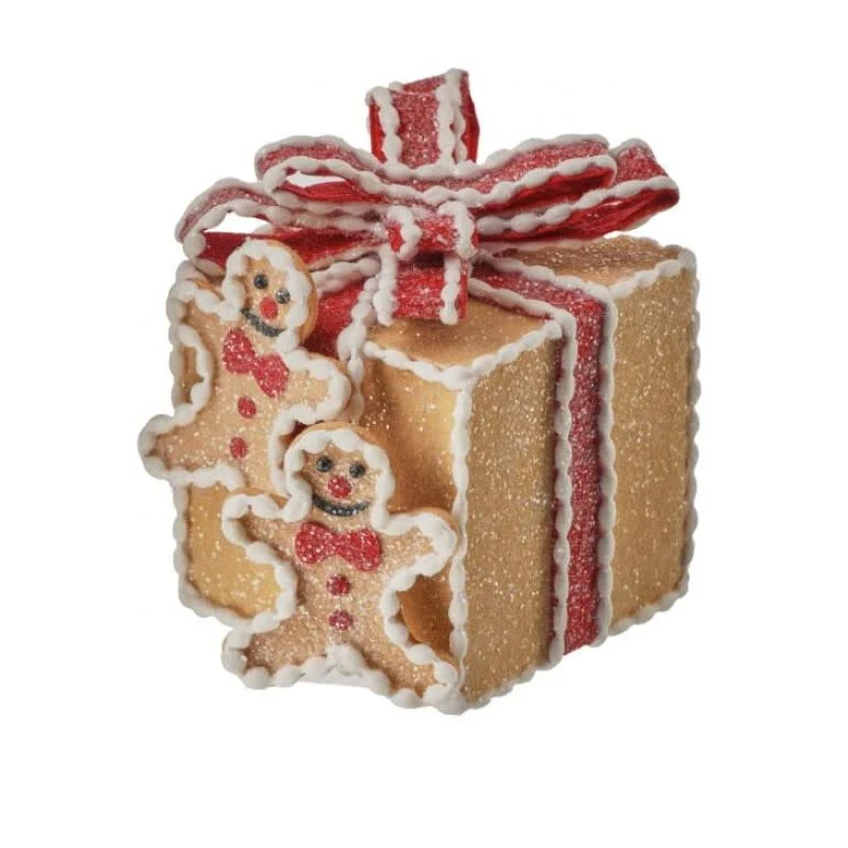 5” Gingerbread Gift Box Ornament