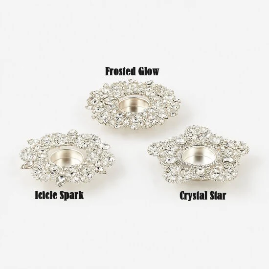 5" Jeweled Snowflake T-Light Holder