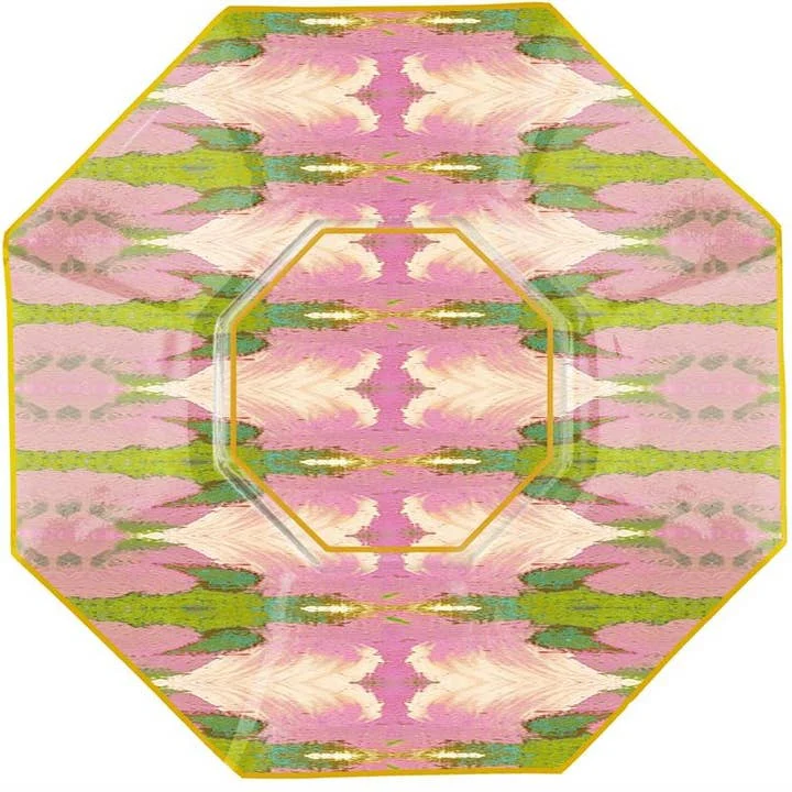 5" Octagonal Decoupage Glass Plate - Image 2