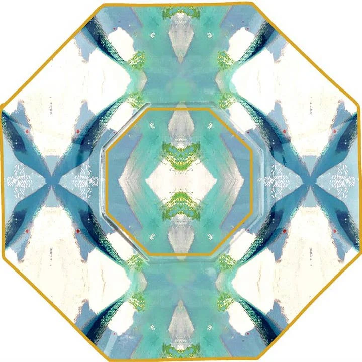 5" Octagonal Decoupage Glass Plate - Image 7