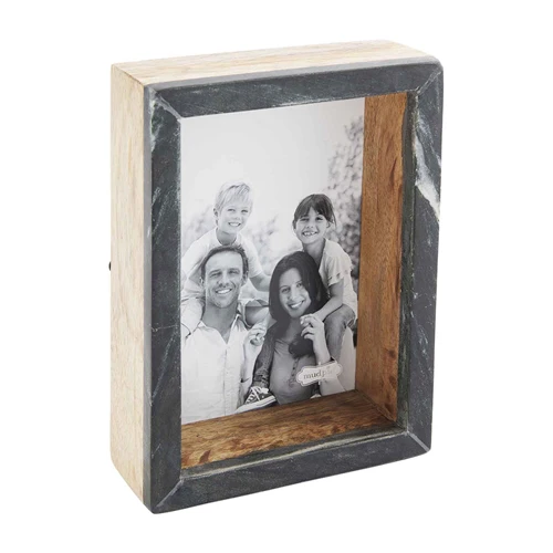 5 X 7 Black  Marble Block Frame