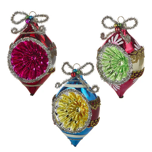 5.25" Vintage Tinsel Ornament