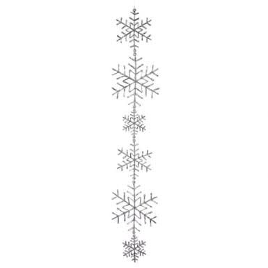 58” Clear Large Snowflake Garland