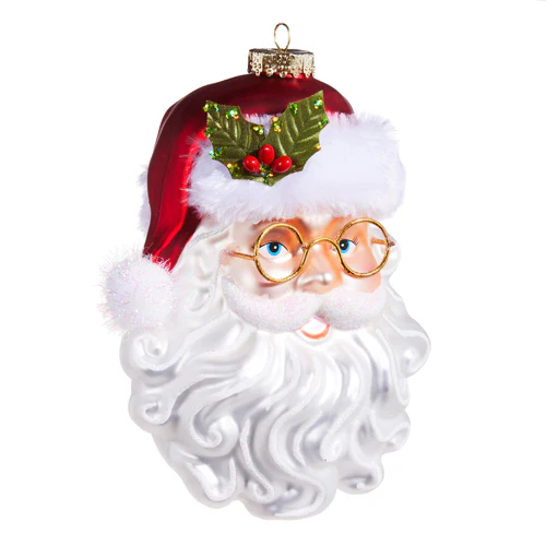 6.5 Santa with Glasses Ornament