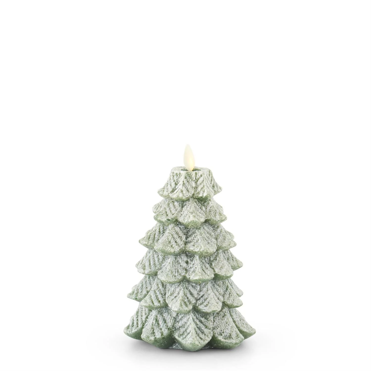 6.5" Snowy Tree Luminara Indoor Candle - Image 2