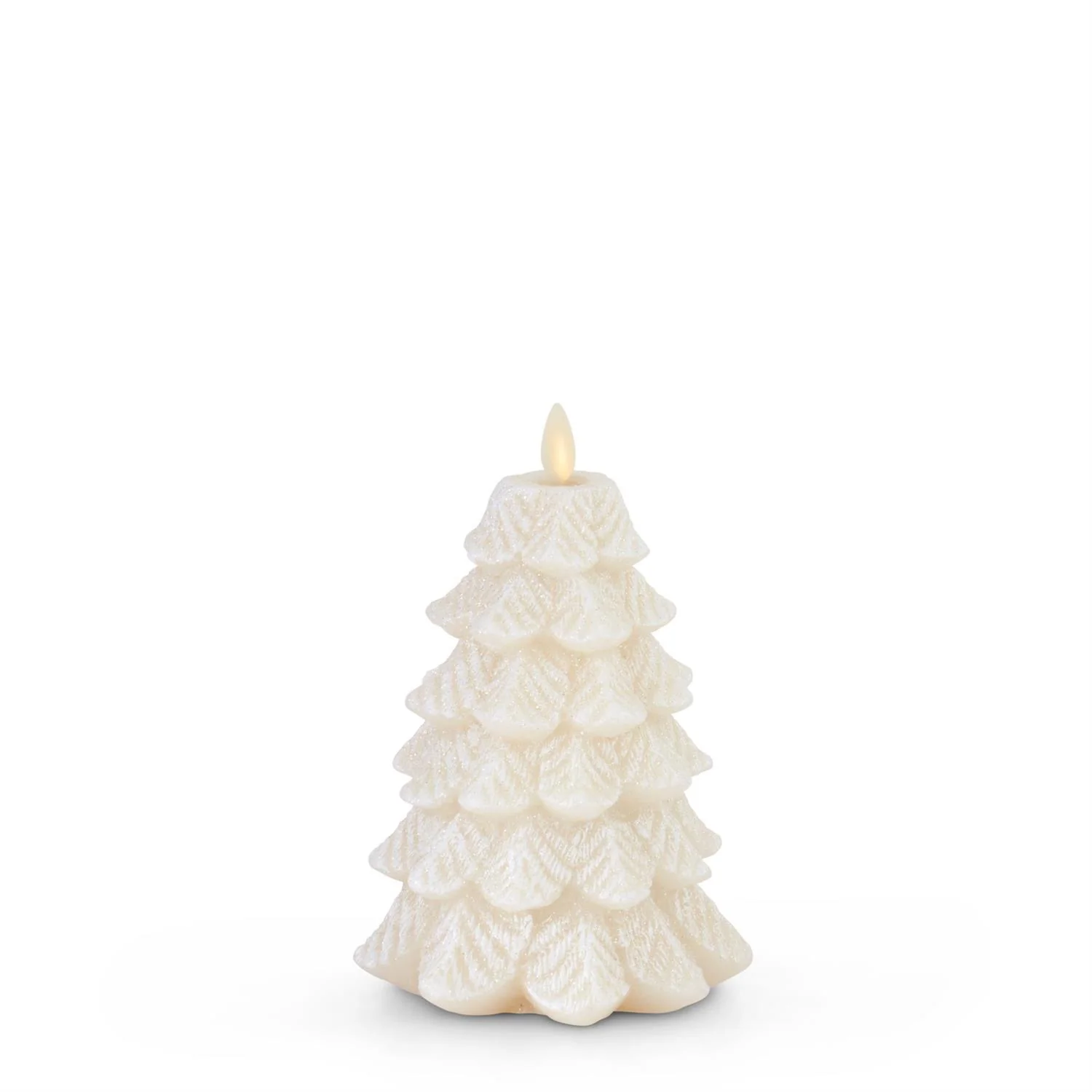 6.5" Snowy Tree Luminara Indoor Candle - Image 3