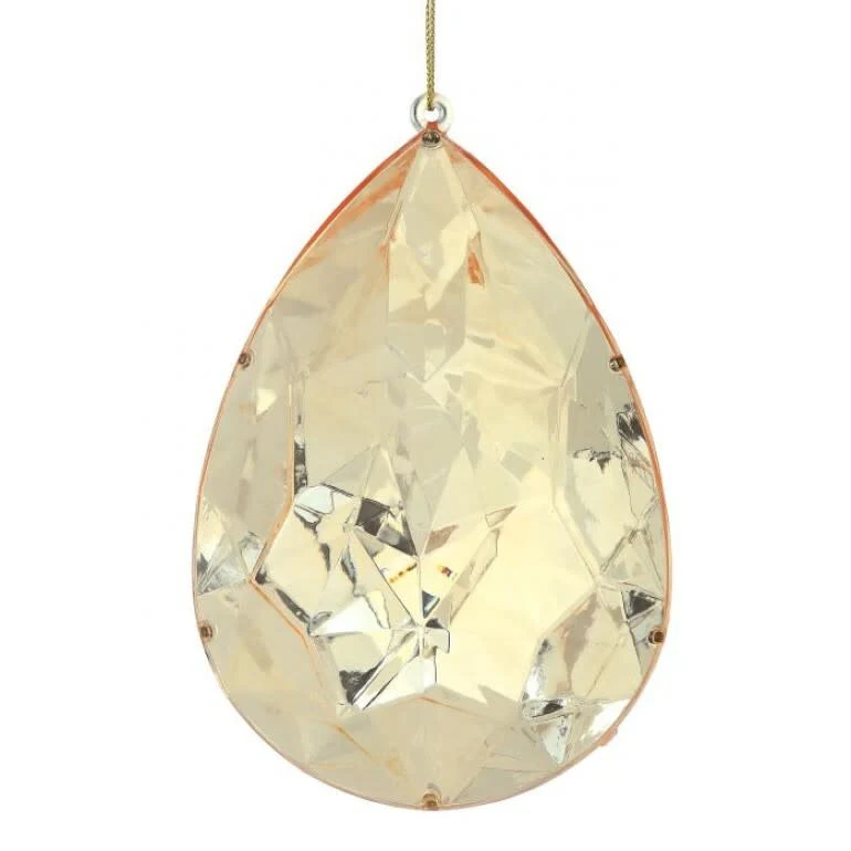 6” Acrylic Jewel Drop Ornament