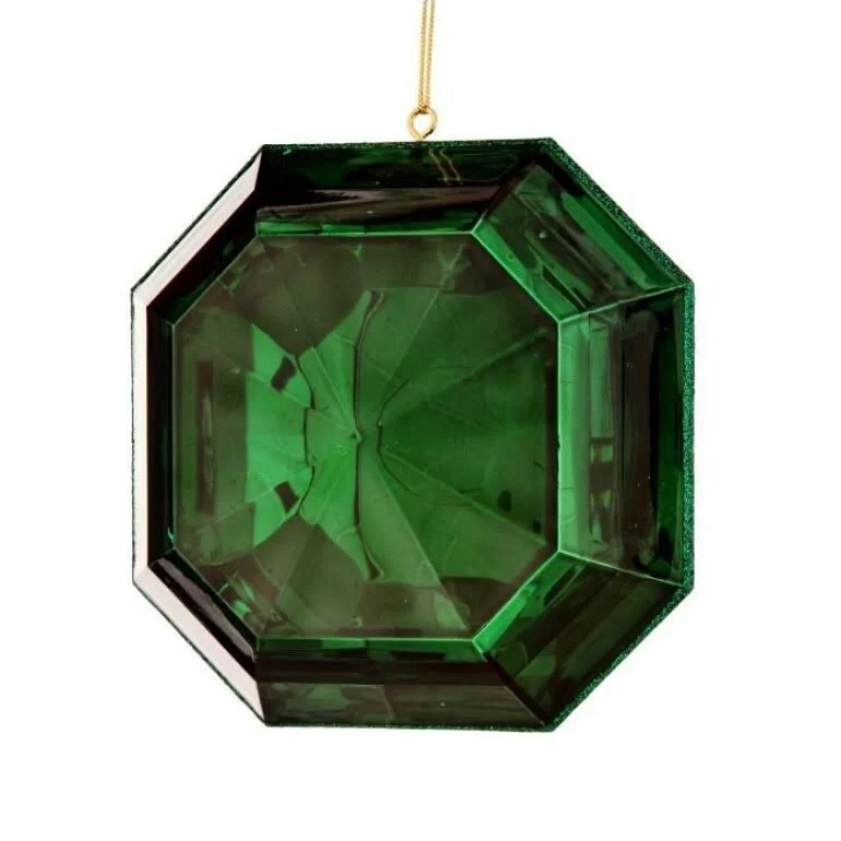 6" Acrylic Square Precious Gem Ornament - Image 5