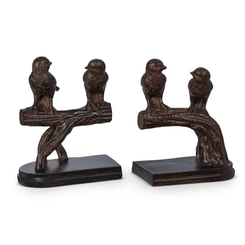 6” Birds on Branch Bookends - Sold as Set