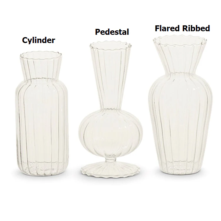 6” Clear Bud Vases