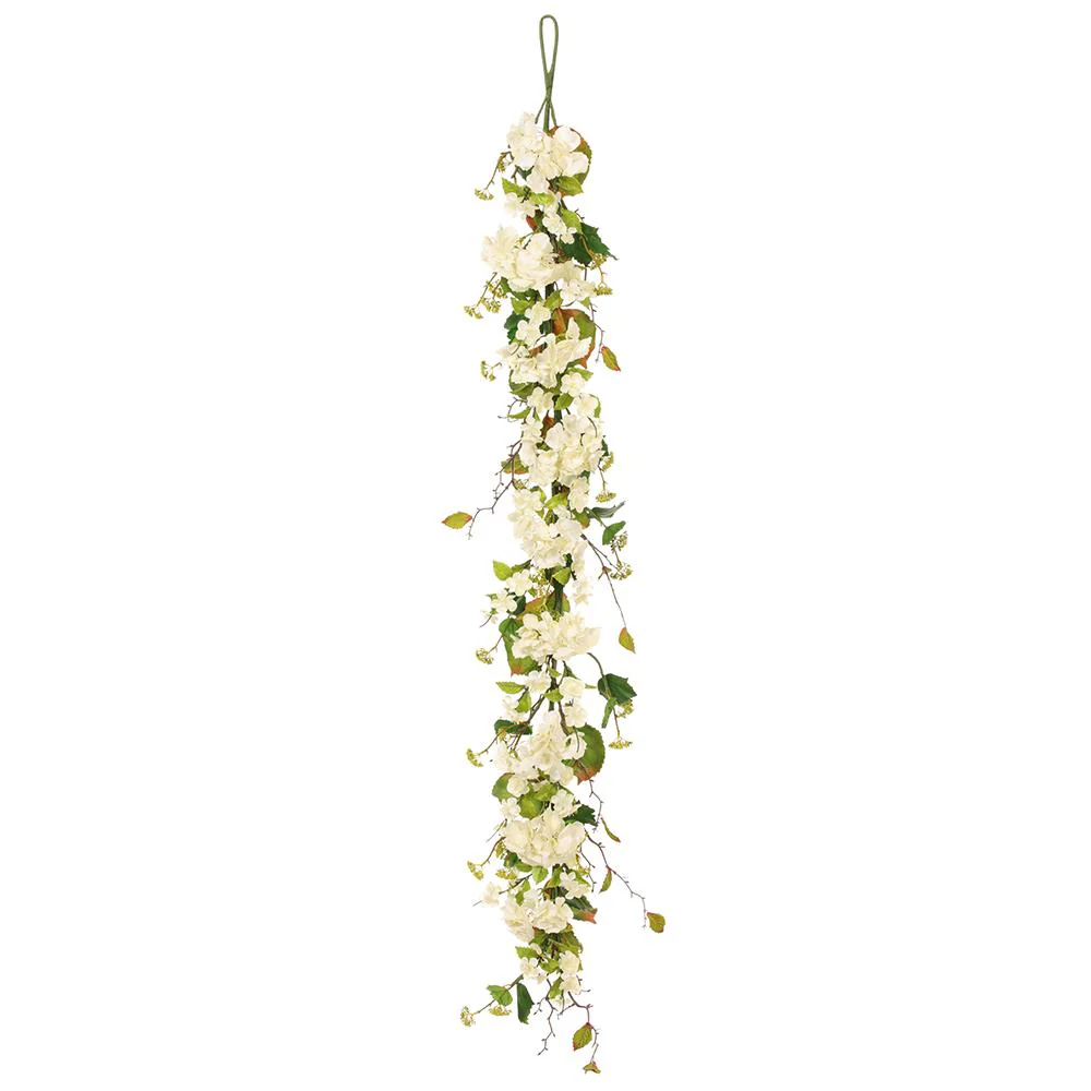 6' Hydrangea/Blossom Garland - Image 3