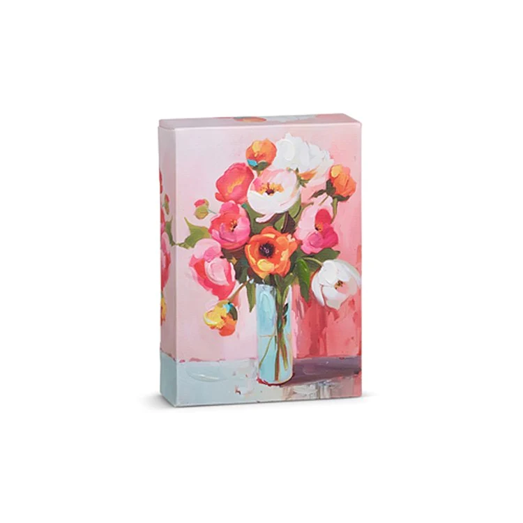 6” Pink Floral Wall Art
