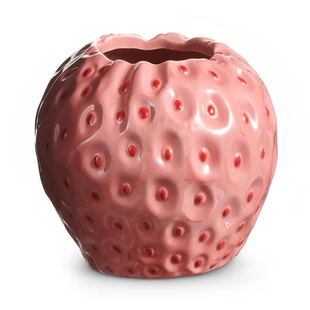 6" Strawberry Vase