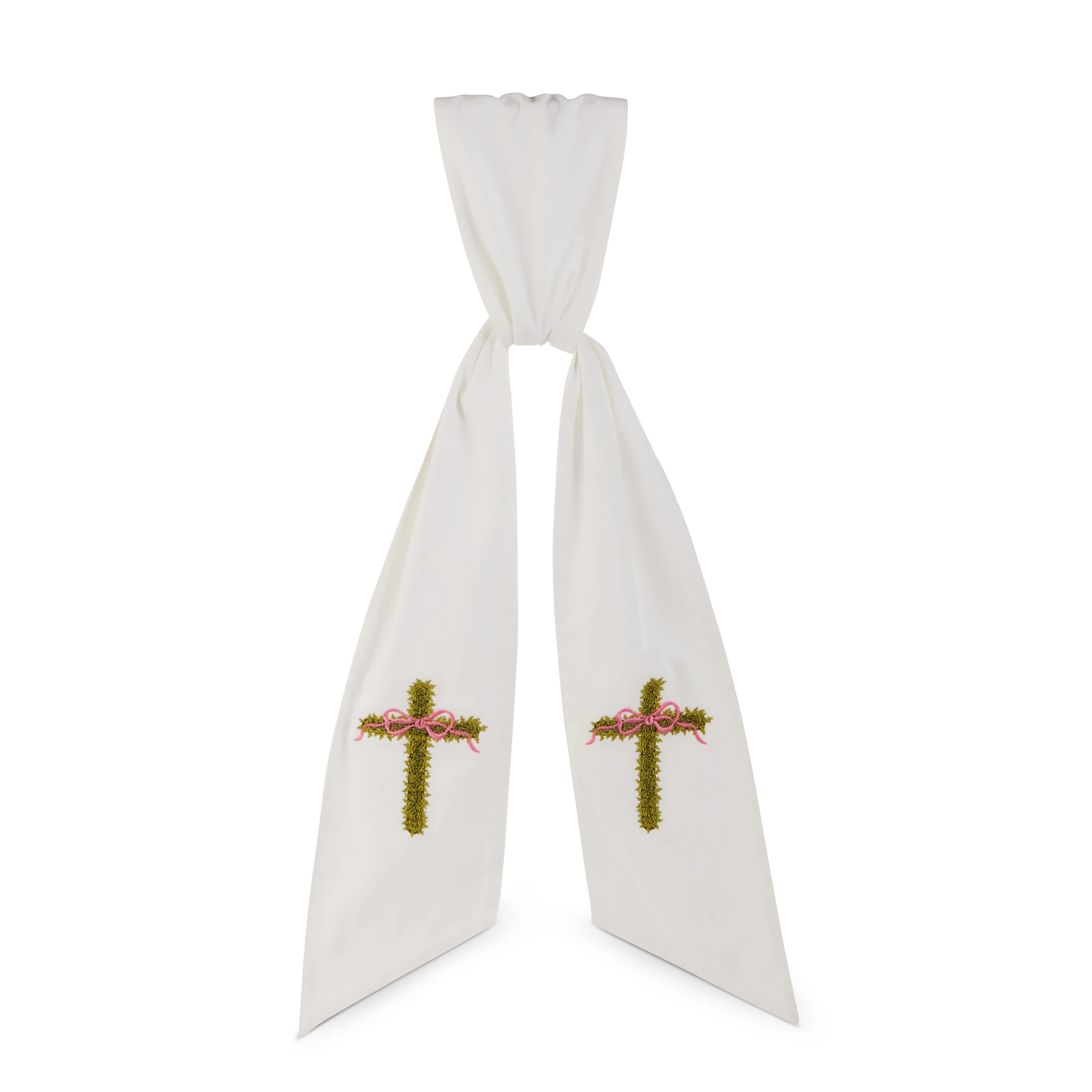 60" Easter Cross Wreath Sash