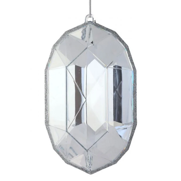 6.5” Acrylic Oval Precious Gem Ornament - Image 6