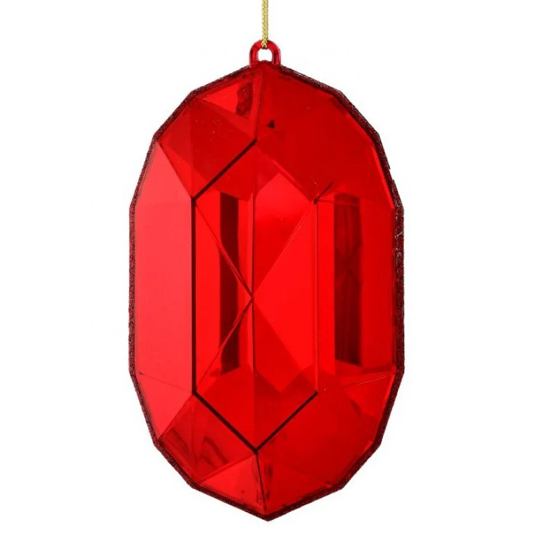 6.5” Acrylic Oval Precious Gem Ornament - Image 8
