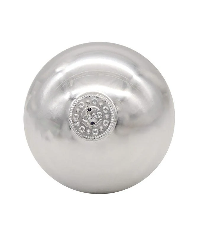 65MM Glass Shiny Silver Ball Ornament - Sold as a Set - Image 3
