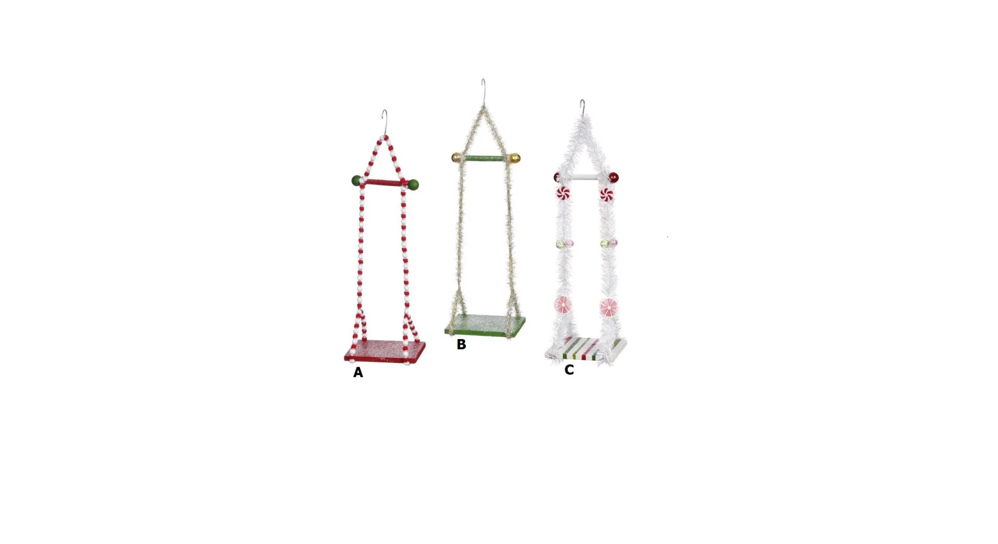 6x18 " Single Elf Swing Assortment of 3 - Small