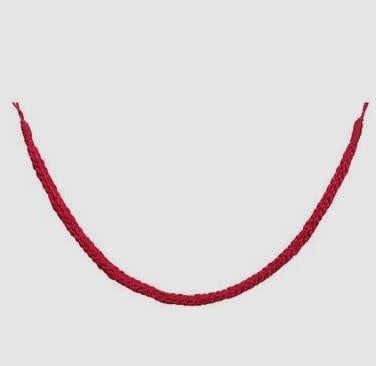 6'Yarn Braided Garland Red