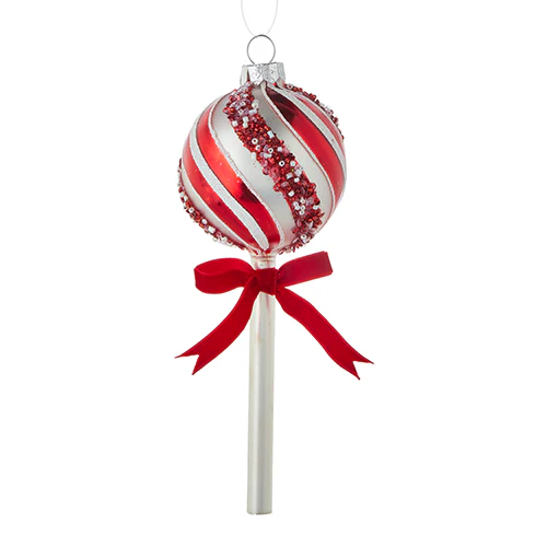 7.5" Peppermint Lollipop Ornament