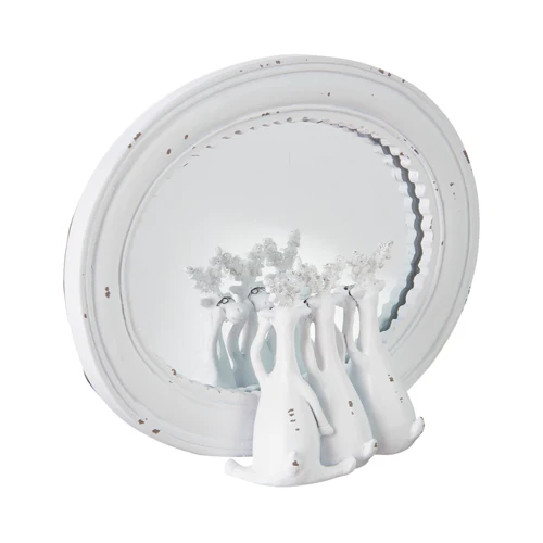 7.75" Moose Mirrored Decor