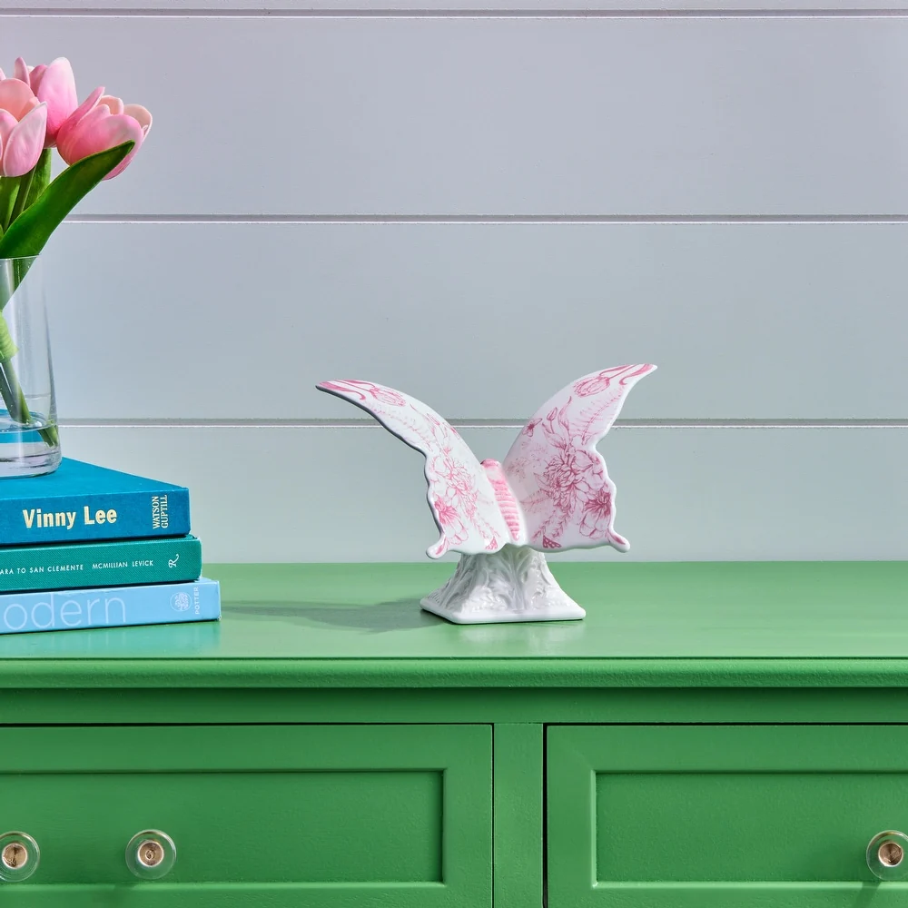 7" Dolomite Butterfly on Pedestal