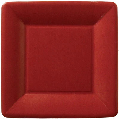 7" Square Paper Plate Classic Linen