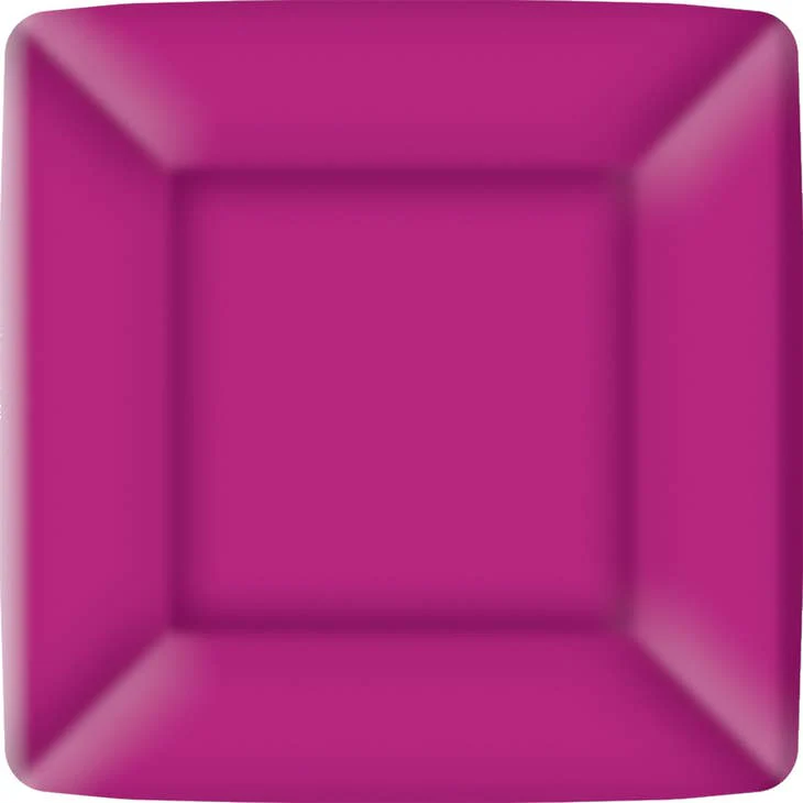 7" Square Paper Plate Classic Linen - Image 13