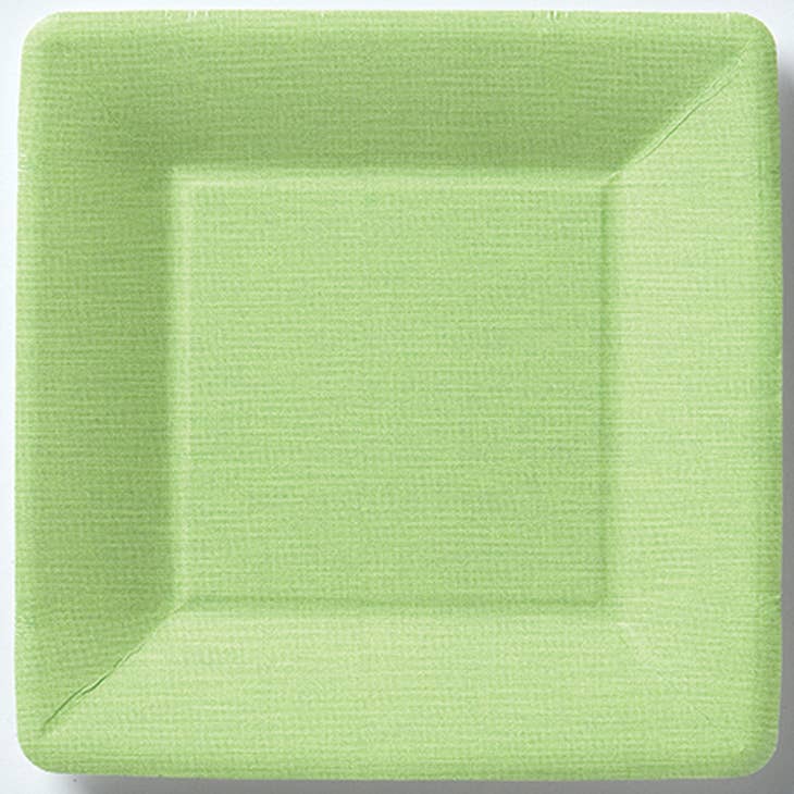 7" Square Paper Plate Classic Linen - Image 6