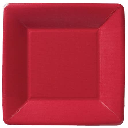 7" Square Paper Plate Classic Linen - Image 8
