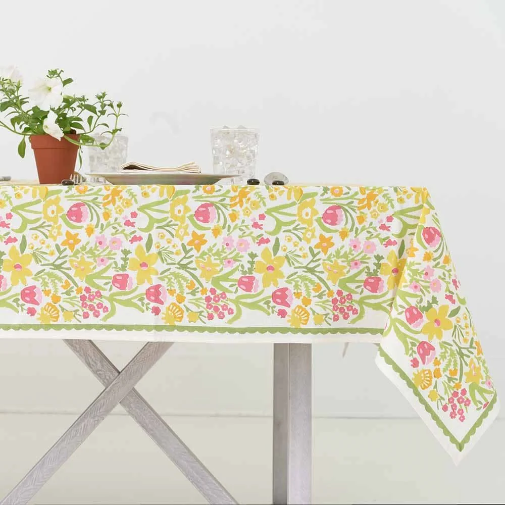 70s Flower Tablecloth - Image 2