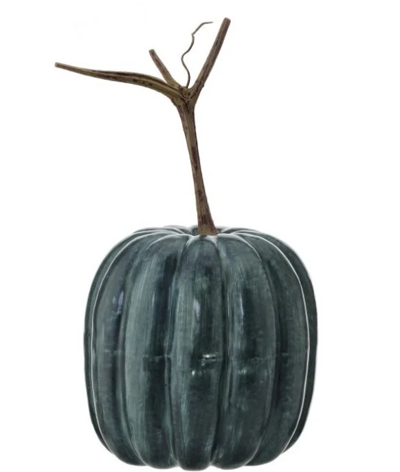 7.5"LX7.5"WX6"H LATEX HARVEST VINE PUMPKIN BLUE