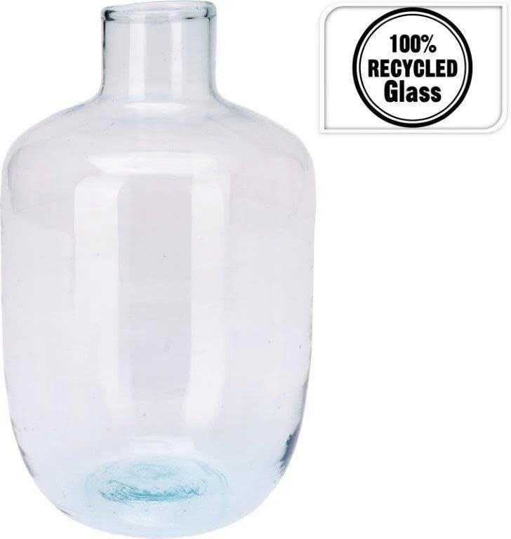 7.6" Vase Recycled Glass