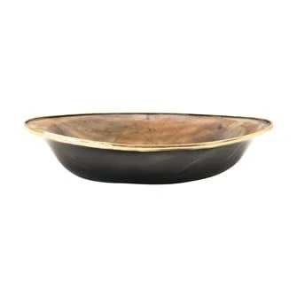 Horn Bowl w/ Brass Rim