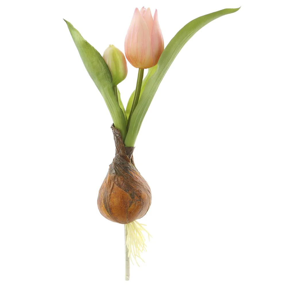 8 Inch Tulip Spray With Bulb - Image 3