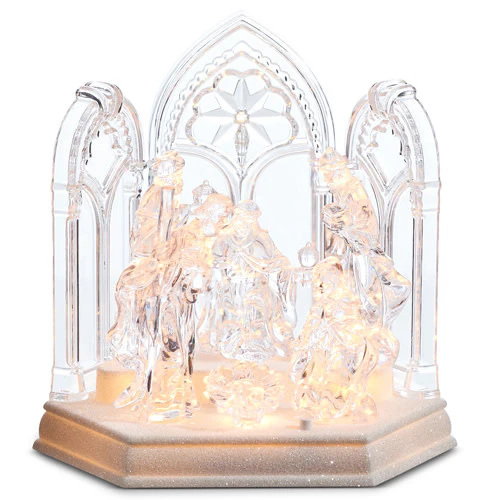 8" Lighted Nativity