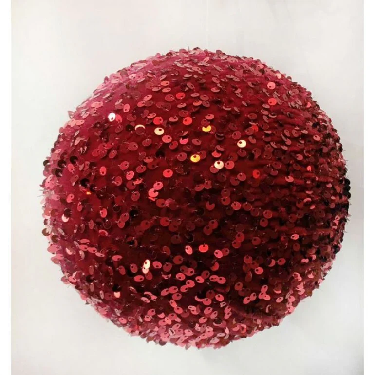 8" Sequin Ball Ornament - Image 2