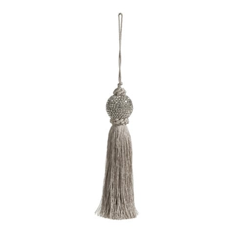 8" Silver Tassel Ornament