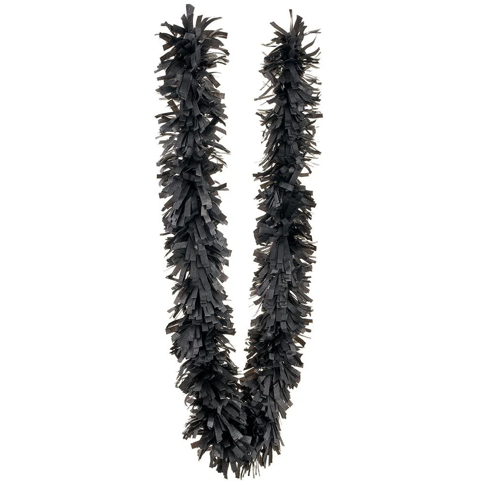 9' Fringe Garland Black - Image 2