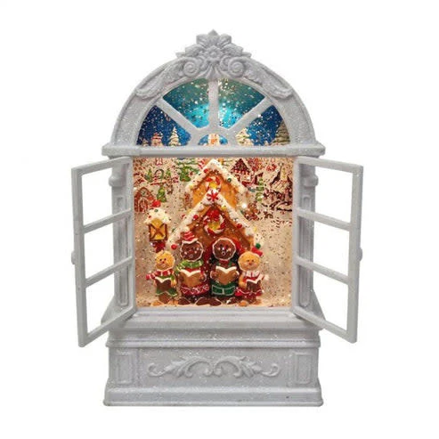 9" LED Battery Operated Timer Gingerbread Arch