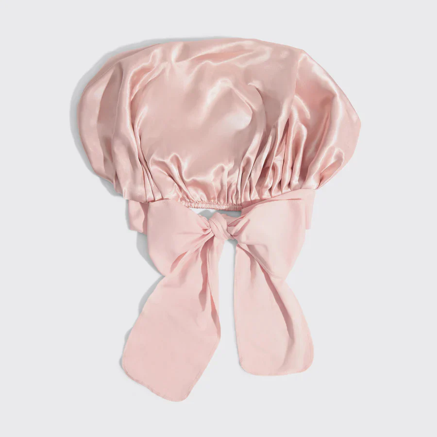 Adjustable Oversized Satin Bonnet- Blush - Image 2