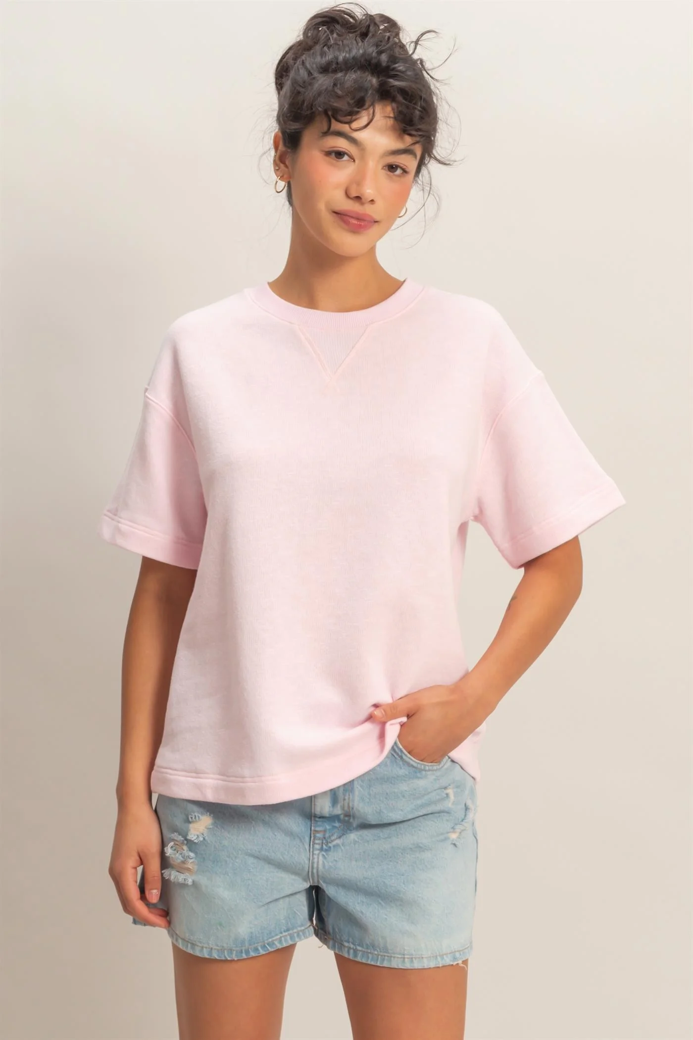 Airine Crew Neck Short Sleeve Top